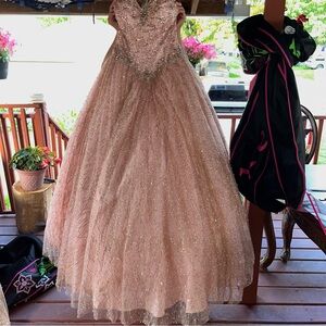 Rosegold Quinceañera Dress- Vizcayza Morilee 89199